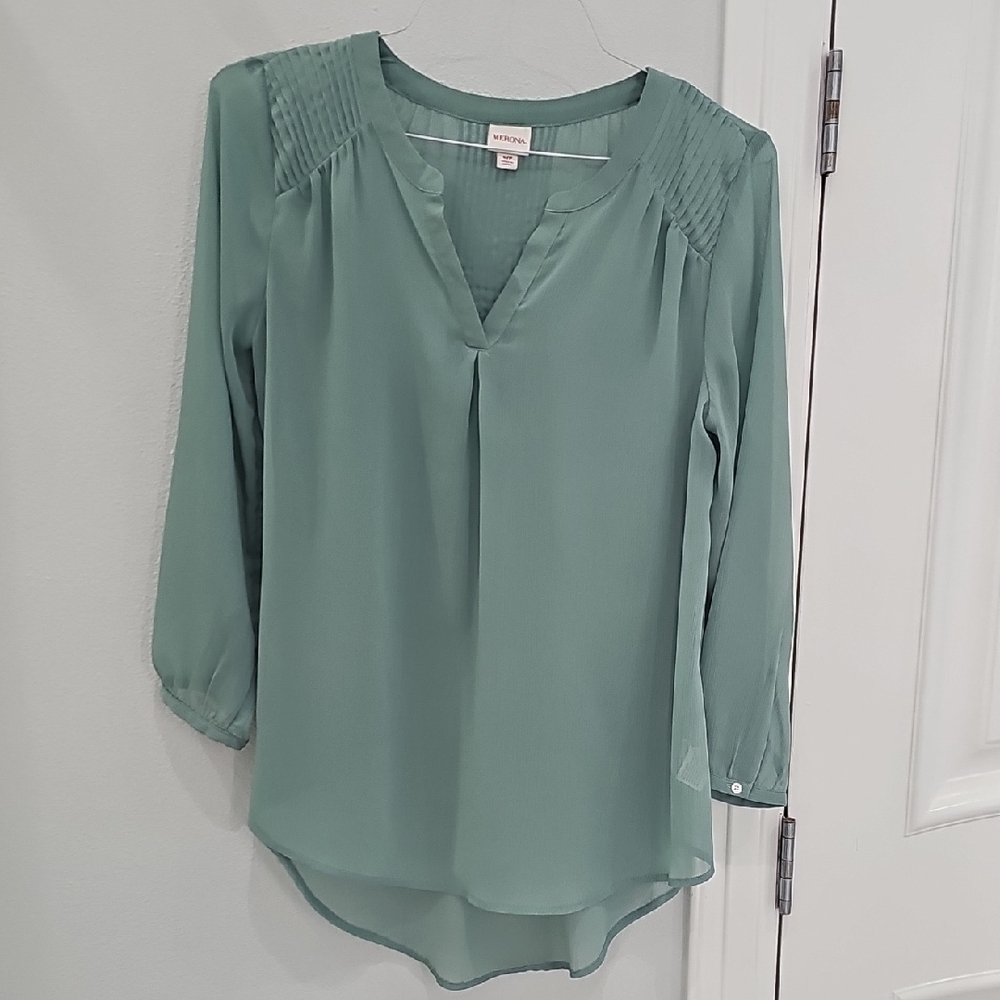 Merona Women's Green Blouse